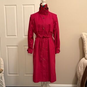 London Fog pink Trench Coat